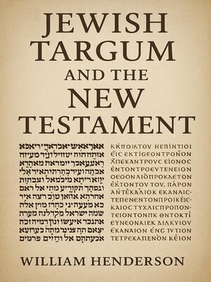 cover image of Jewish Targum and the New Testament